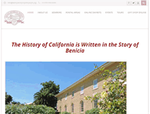 Tablet Screenshot of beniciahistoricalmuseum.org